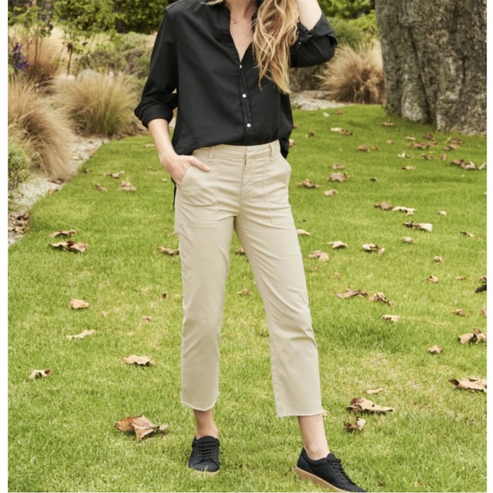 NEW Frank & Eileen Blackstone Utility Pant in Italian Performance Twill Khaki 4
